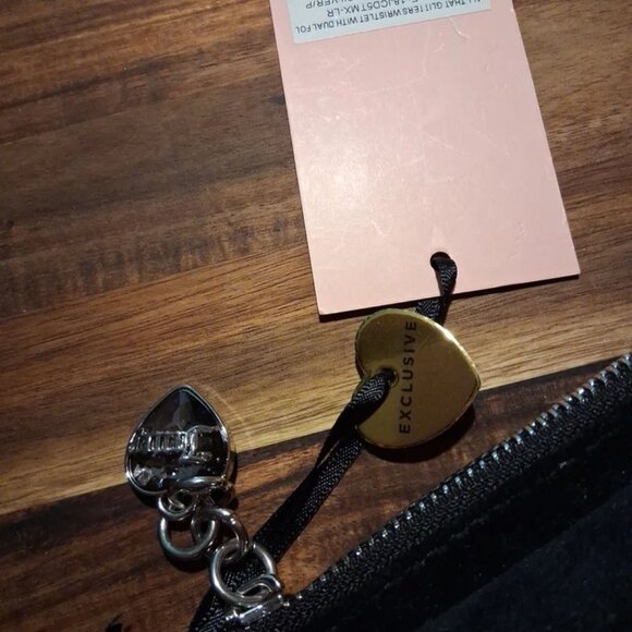 Juicy Couture All that Glitters Wristlet Wallet Liquorice & Silver *NWT* - Picture 6 of 6